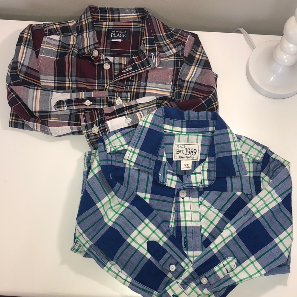 Two long sleeve dress shirts
